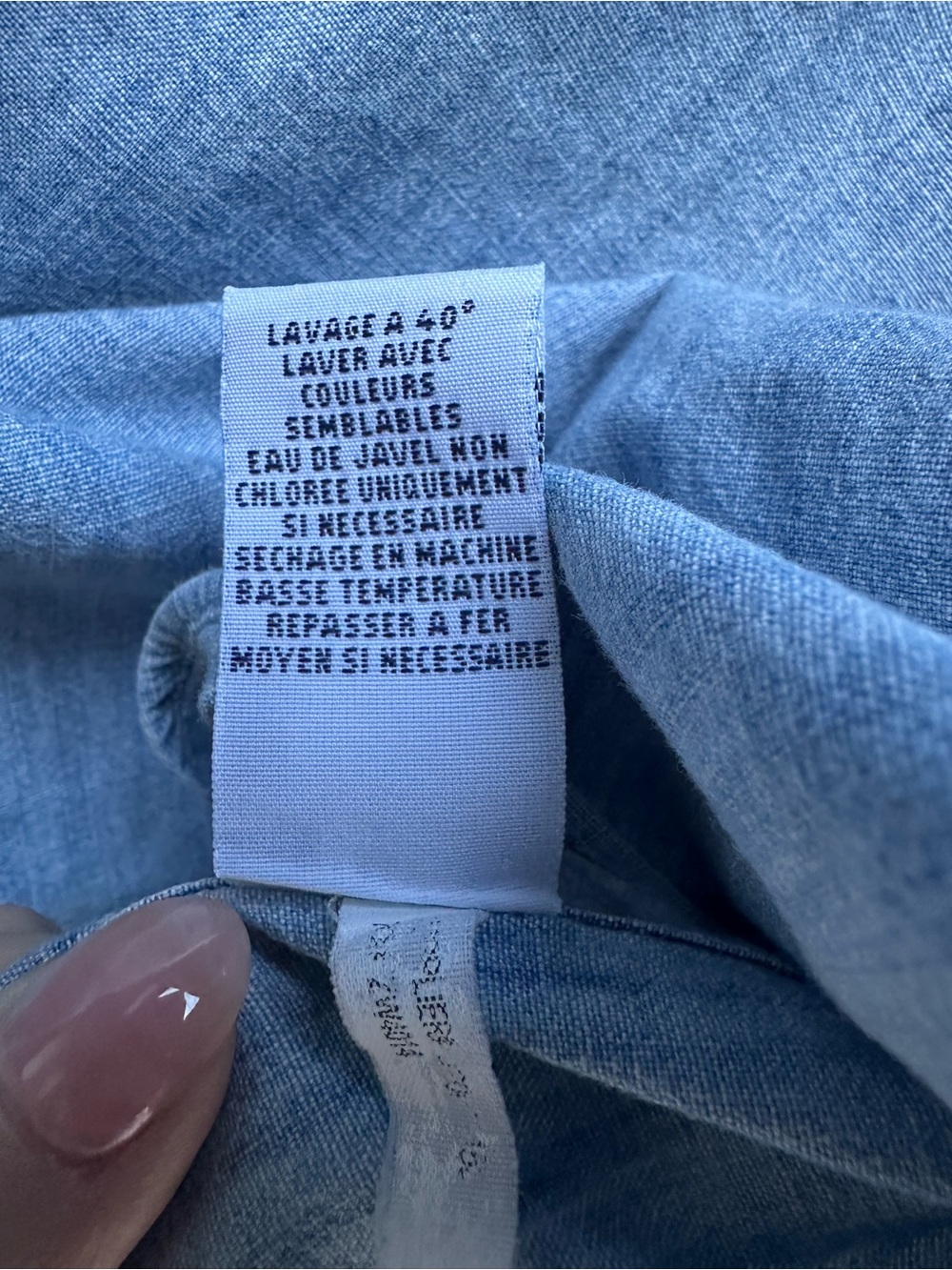Ralph Lauren Light Blue Denim Button-Down Shirt - Picture 6 of 6